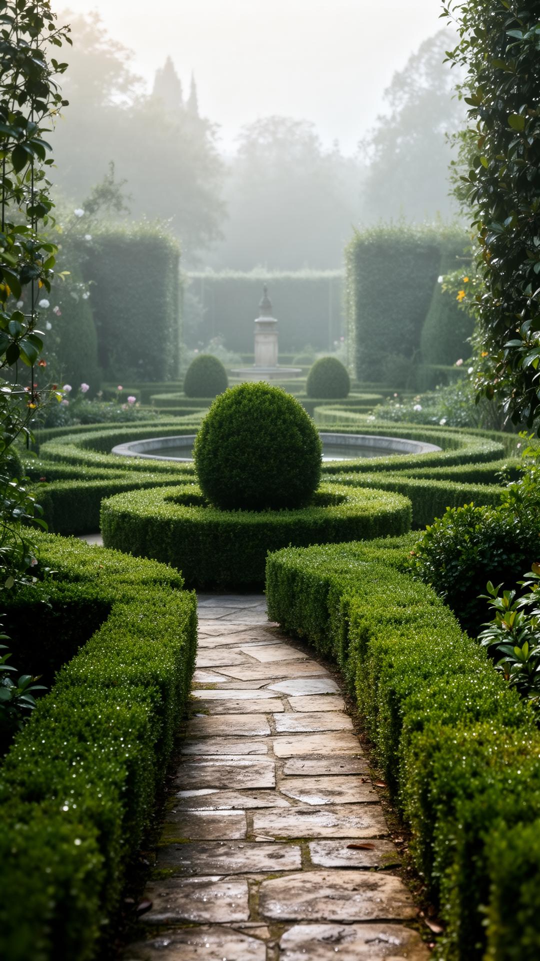 Jardin paysager français haut de gamme